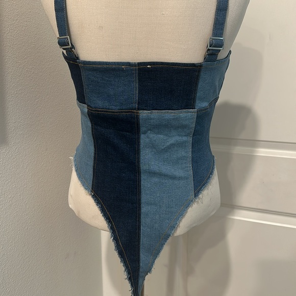 FASHION NOVA DENIM BODYSUIT - NWT ✨ - Picture 6 of 8